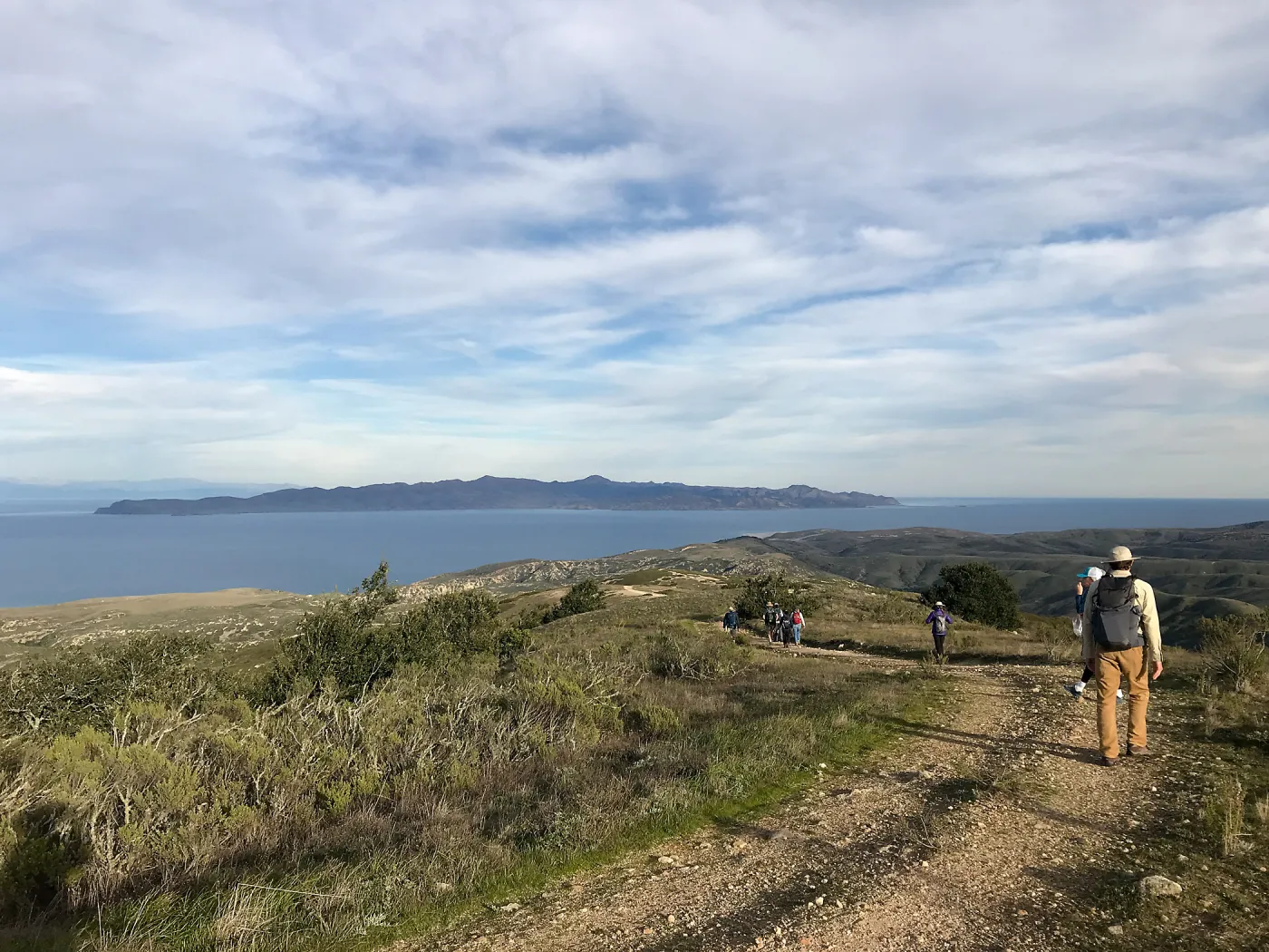 View of Santa Cruz Island, Hike to Black Mountain