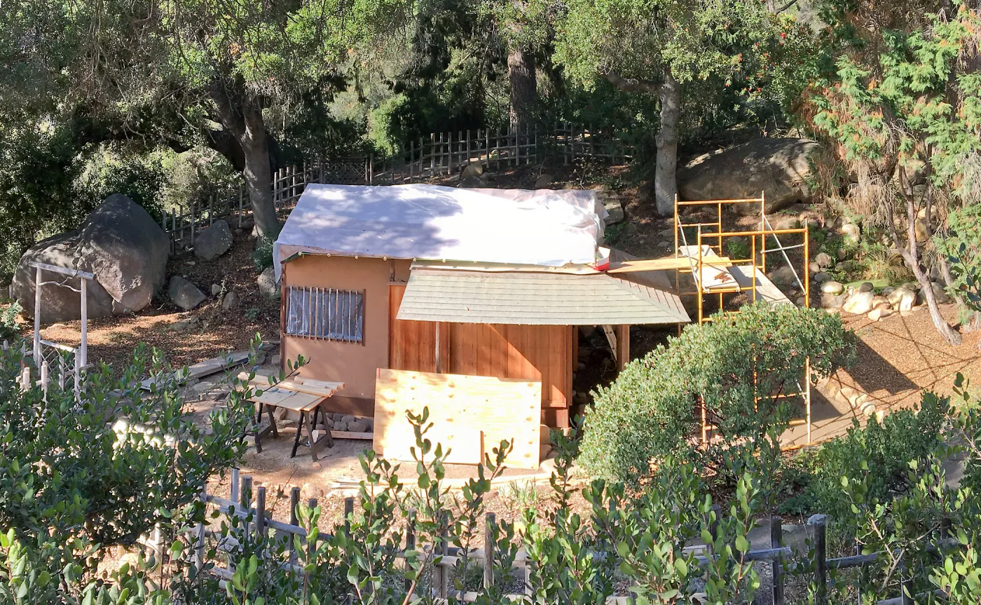 Reroofing the Teahouse