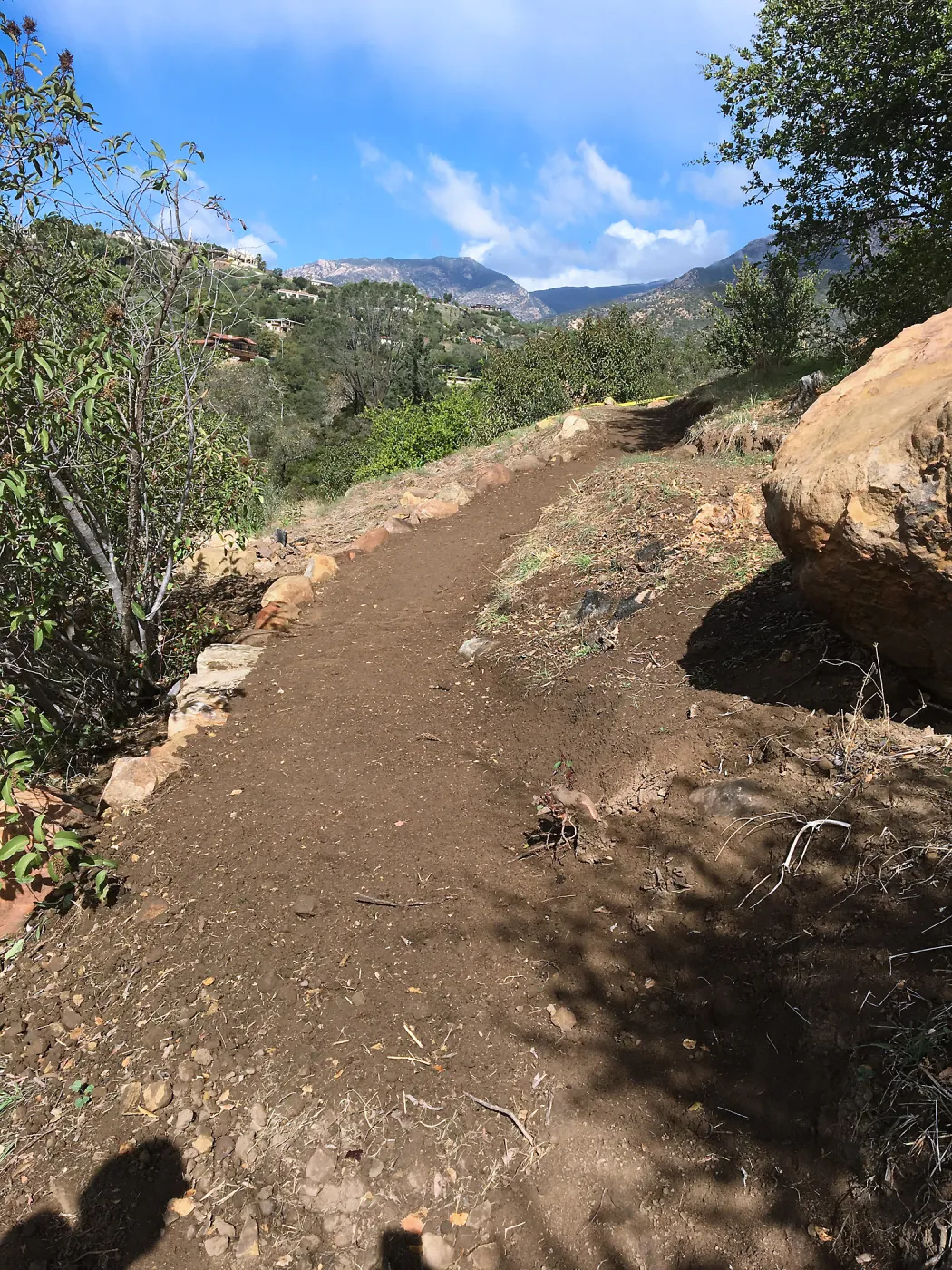 Building new trail on west slope of PCC ridge for new Island Section