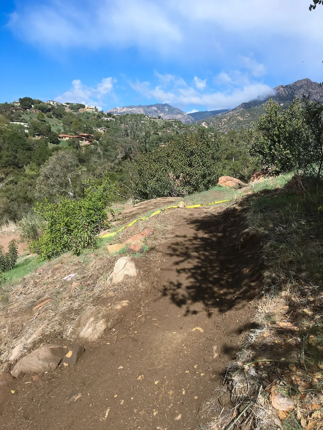 Building new trail on west slope of PCC ridge for new Island Section