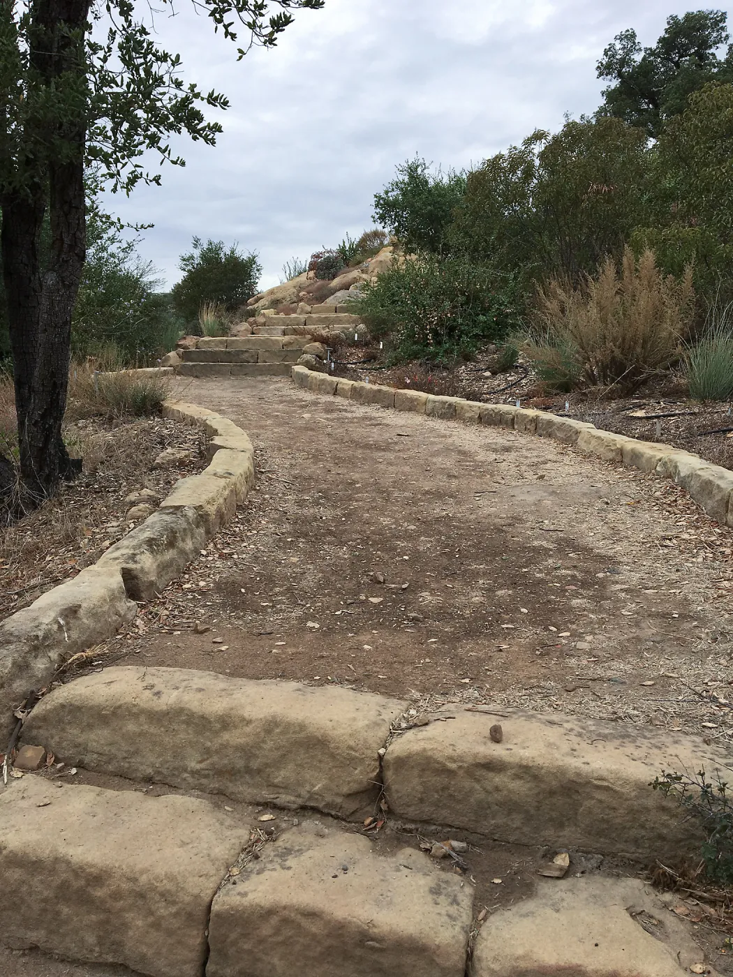 Rebuilt historic stairs south end of the Island View Garden