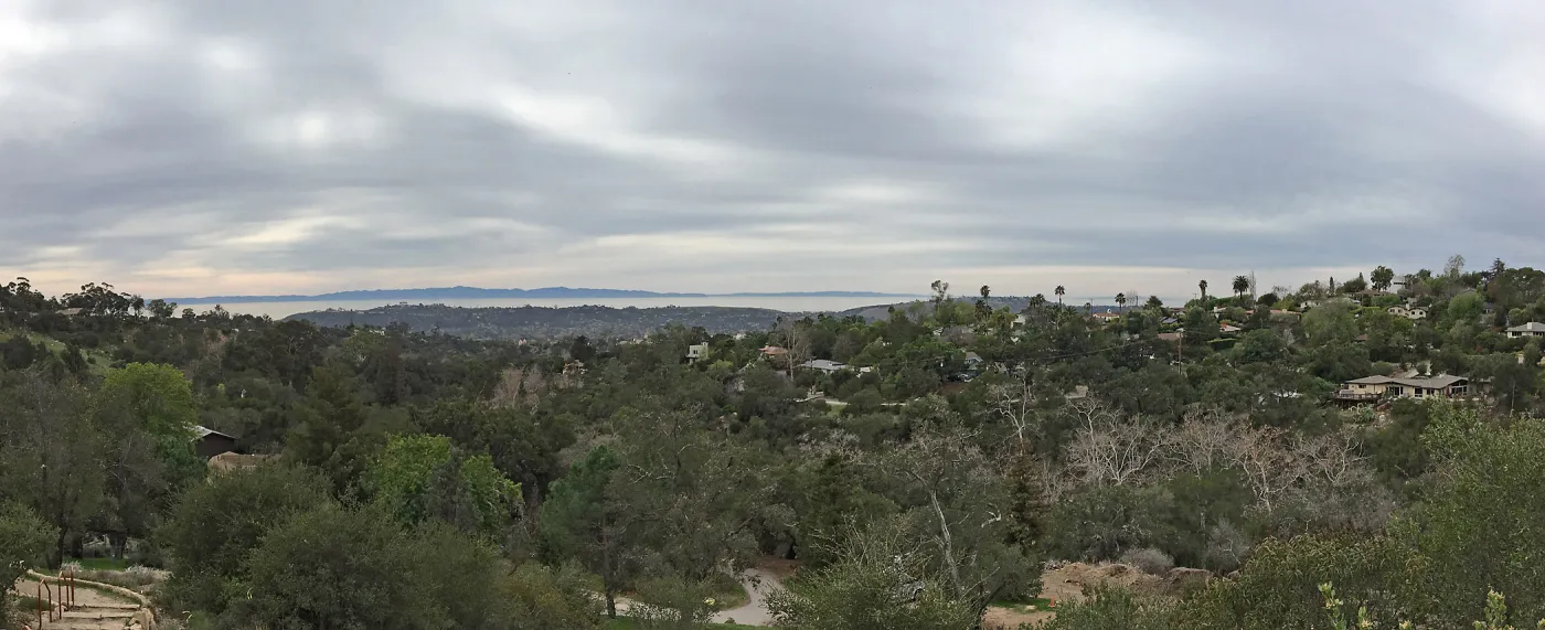 Island View Garden, view south to the Channel Islands