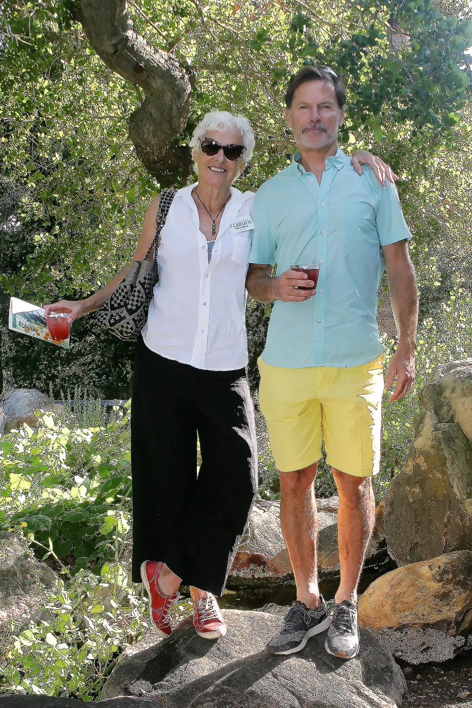 Valerie Hoffman and Ron Noe, Santa Barbara Botanic Garden Casitas Opening