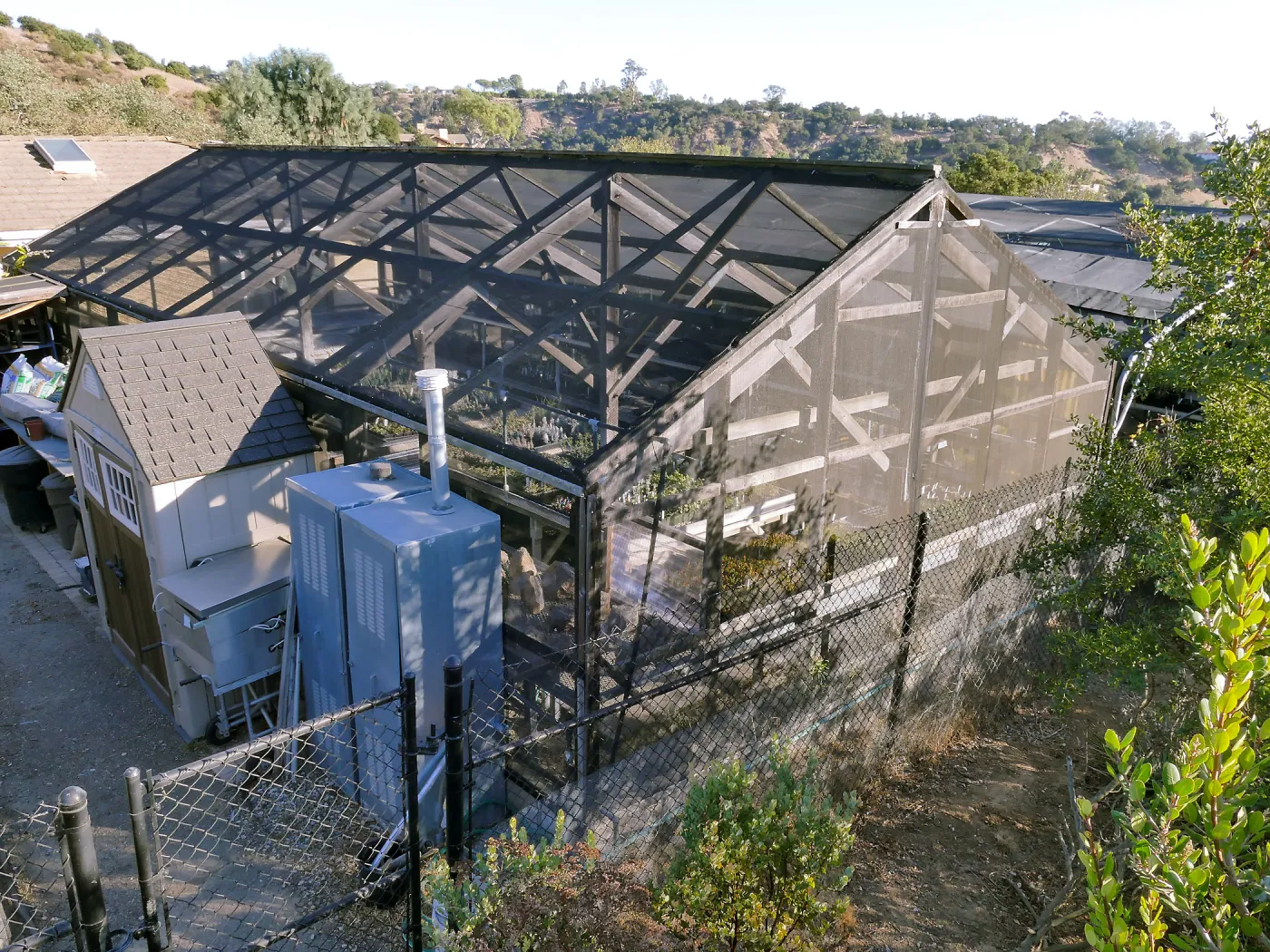 Northwest Corer of the Liner House at Horticulture Unit