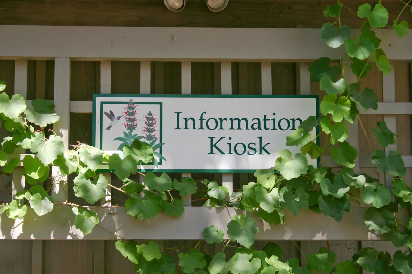 Information Kiosk sign