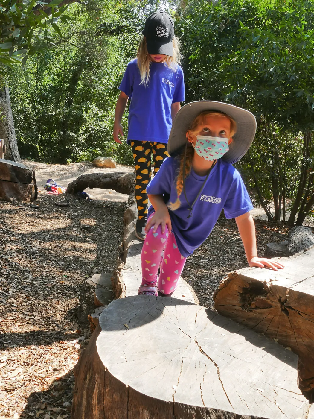 Acorn Adventurers Summer Camp at the climbing logs