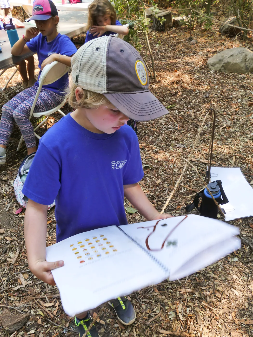 Acorn Adventurers Summer Camp, camper sharing his journal