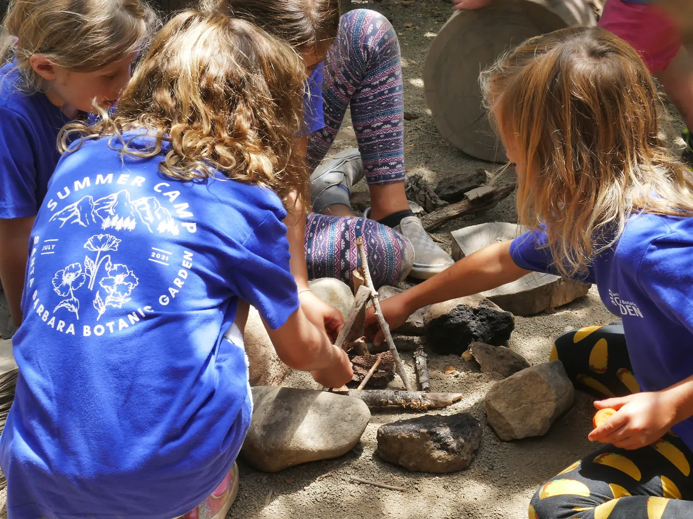 Acorn Adventurers Summer Campers at the Woodrat House Casita