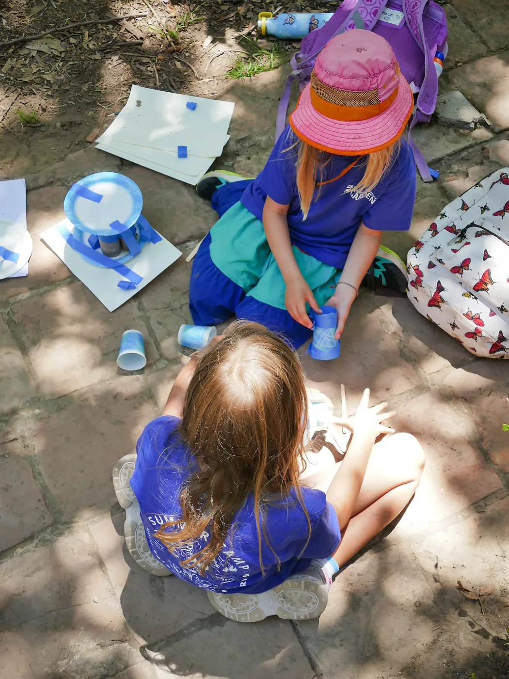 Plantastic Problem Solvers Summer Camp, tower building activity