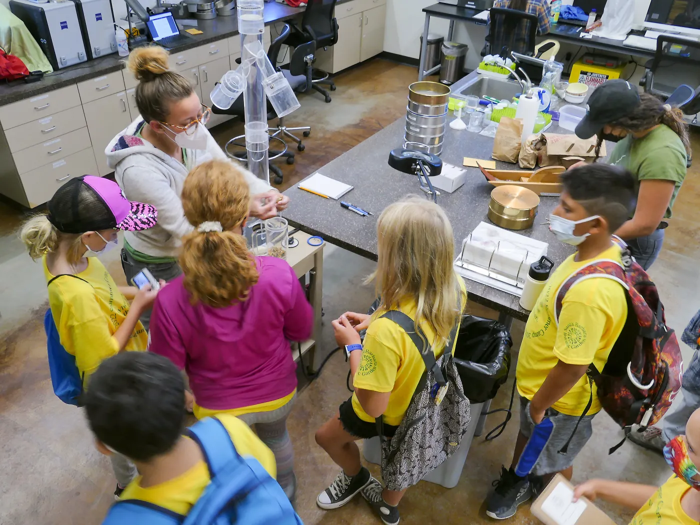 Jr. Naturalist Summer Camp Seed Cleaning Activity