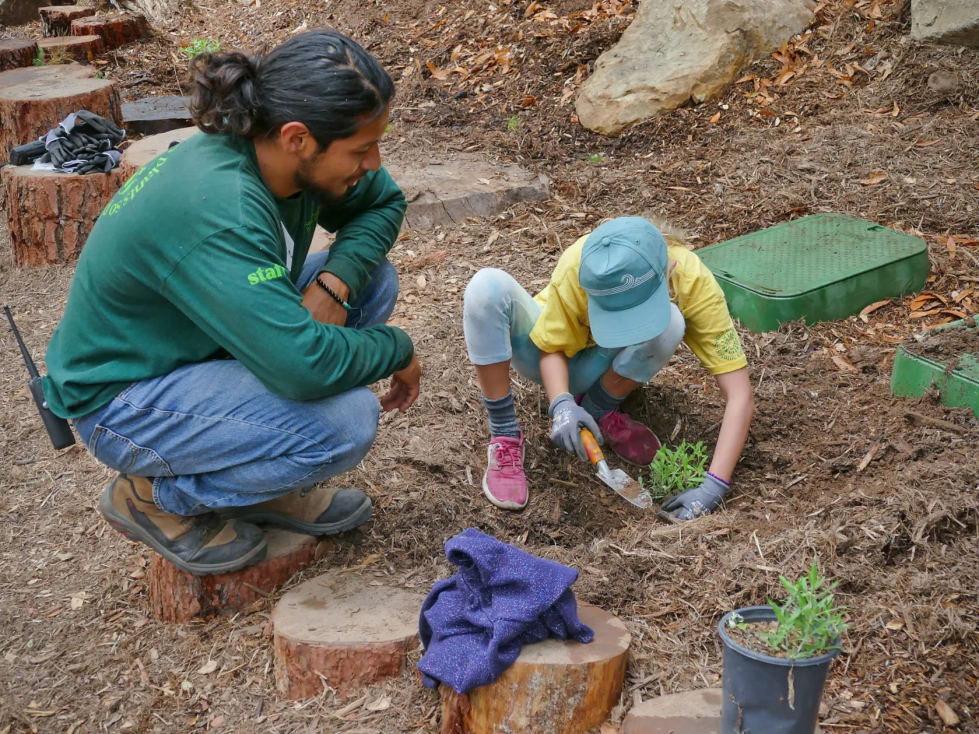 Jr. Naturalist Summer Camp Planting Activity