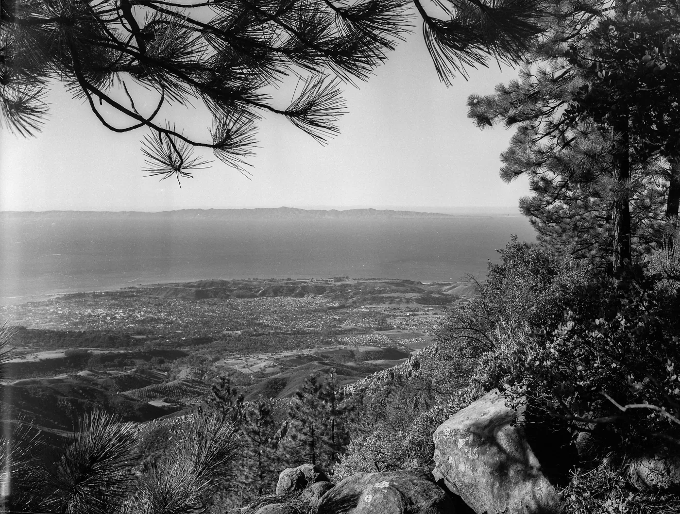 Camino Cielo-View of Santa Barbara from La Cumbre Peak
