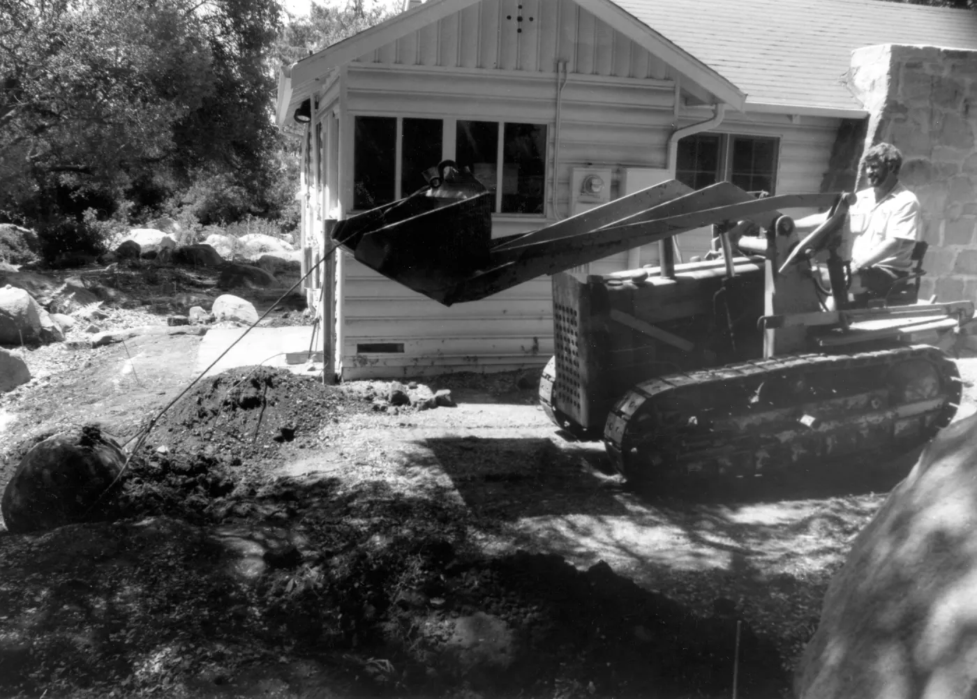 Home Demonstration Garden Construction and Cottage, Tractor
