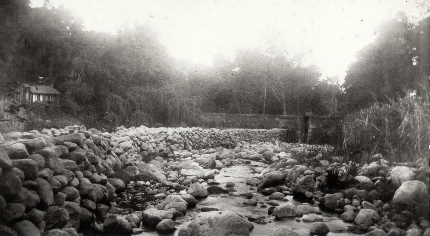 View Above Mission Dam, circa 1880s?