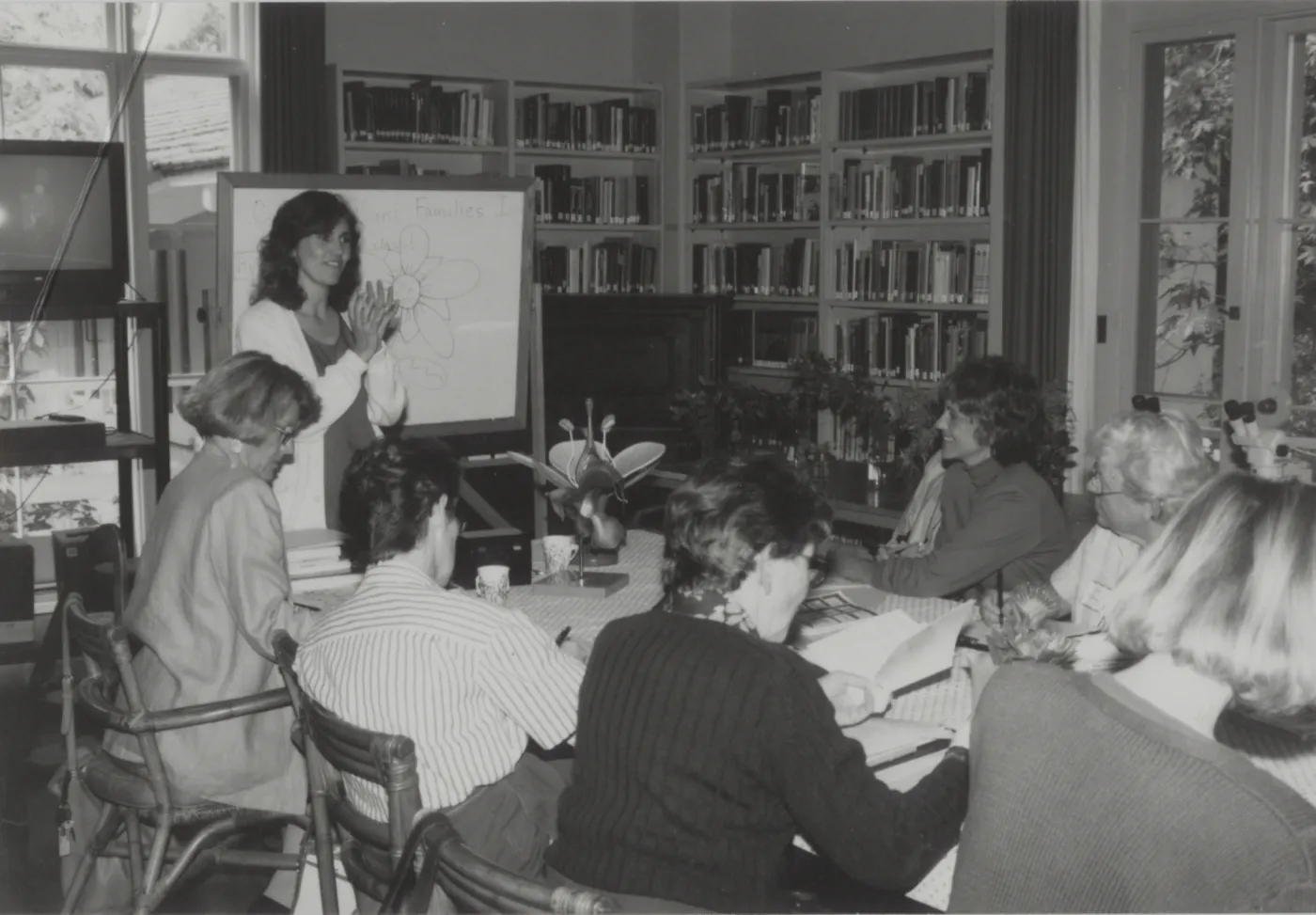 Mary Carroll teaching a class
