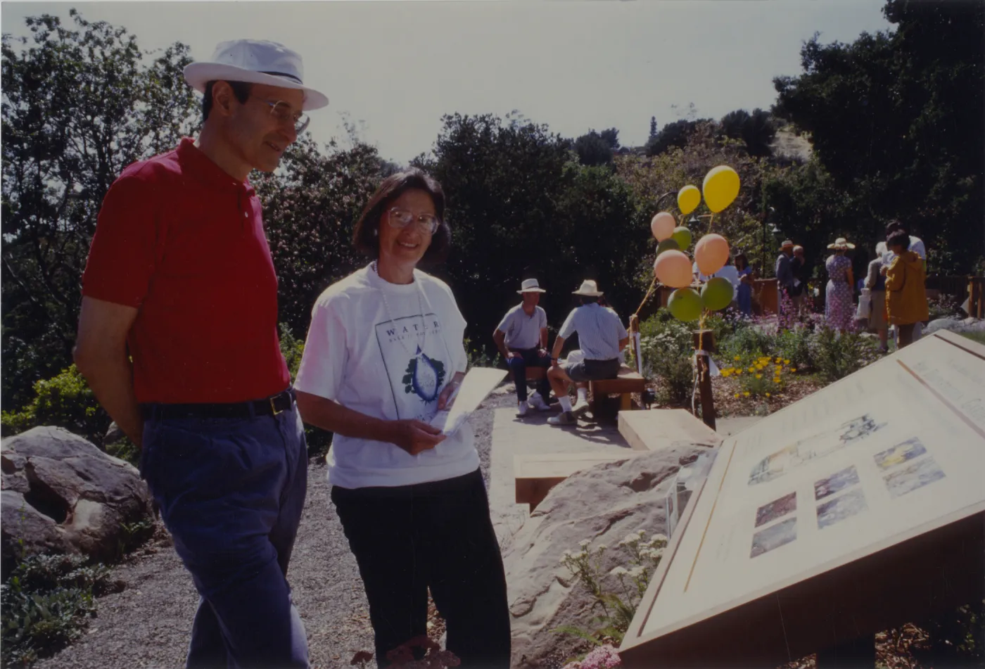 Mayor Shiela Lodge at the Home Demonstration Garden opening