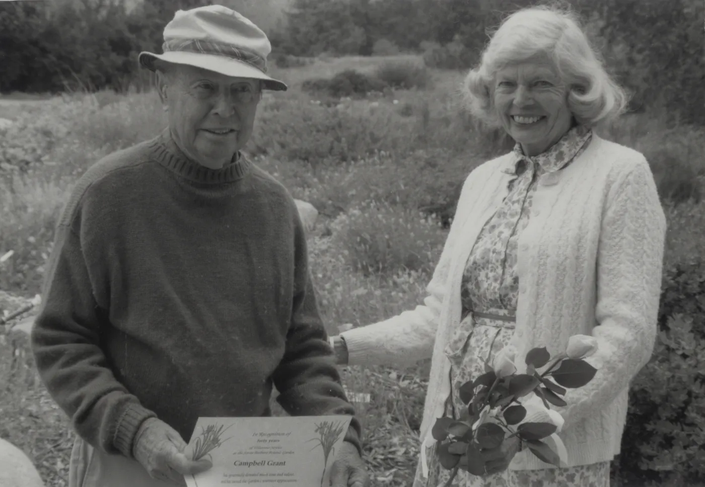 Campbell Grant and Lou Grant 1991