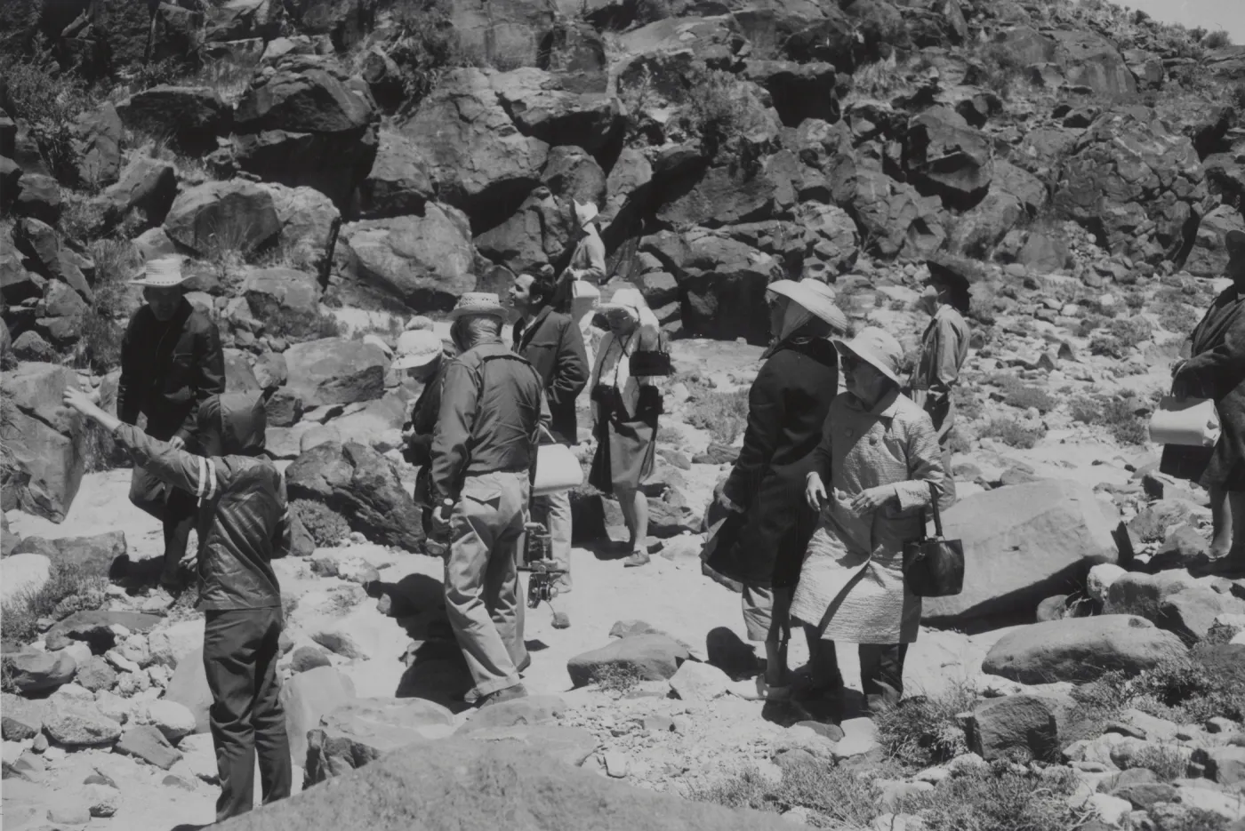 Desert field trip to Coso Range, Spring 1969