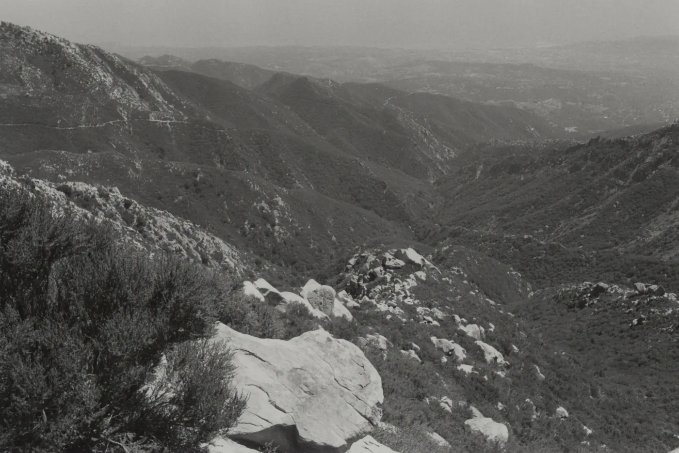 Mission Canyon from La Cumbre Peak