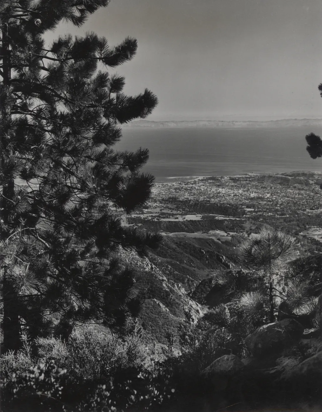 Santa Barbara and Santa Cruz Island from Camino Cielo
