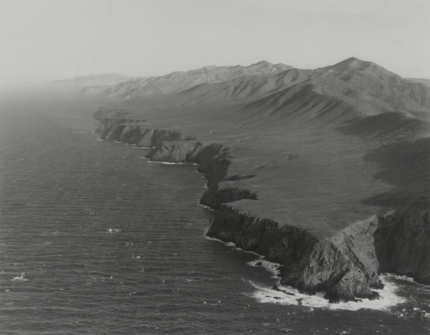 Santa Cruz Island coastline from above, © William Dewey