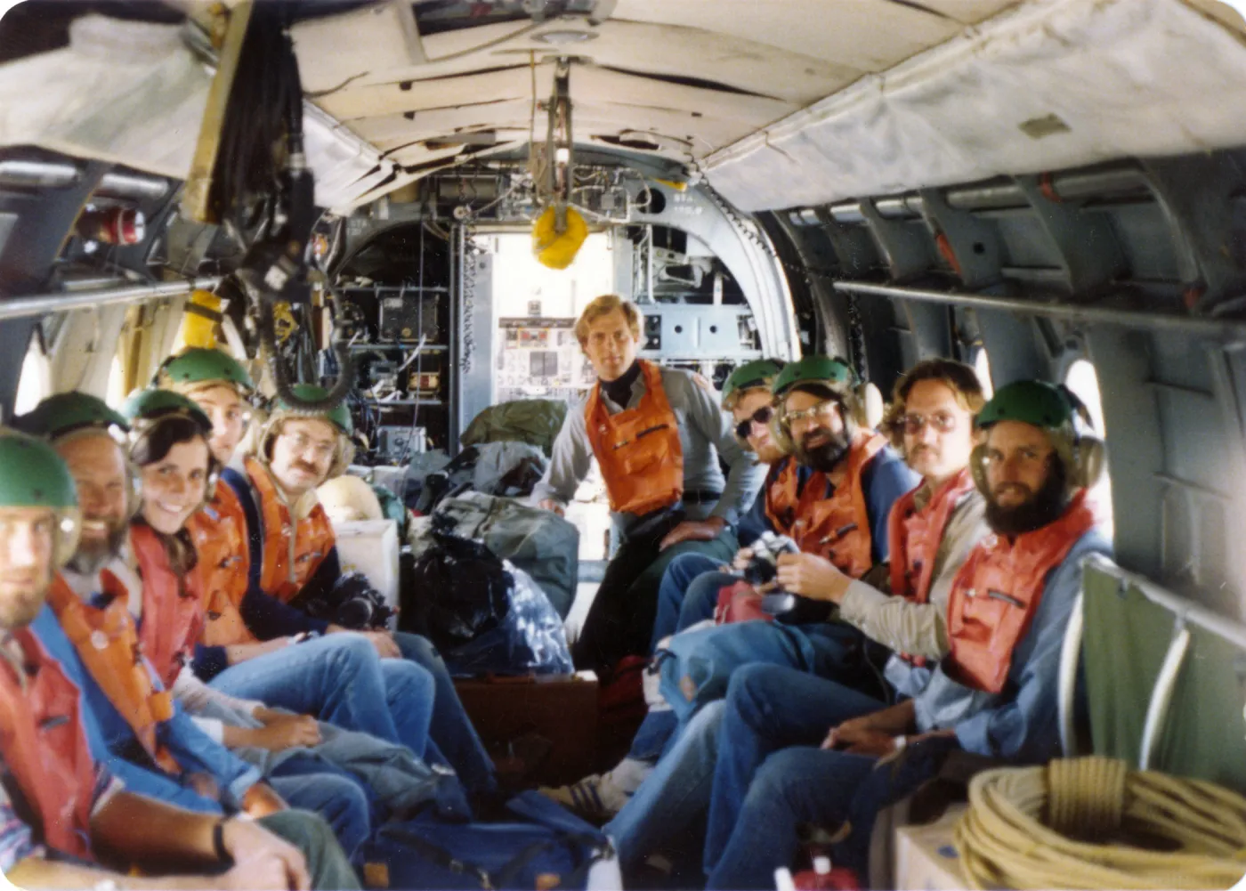 Inside Navy transport helicopter