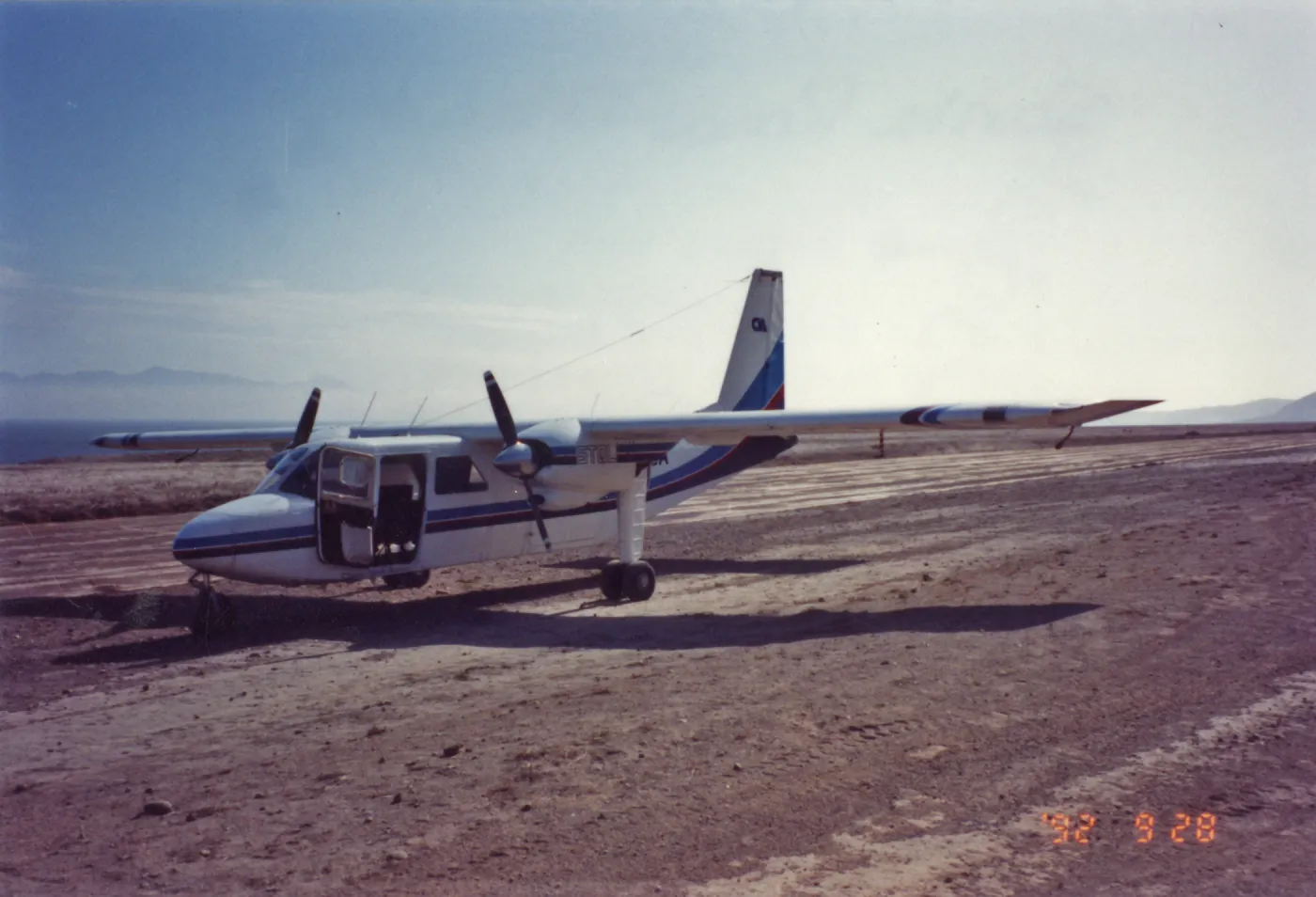 airplane on Santa Rosa Island