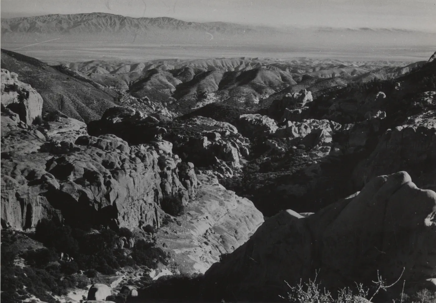 Lion canyon looking into Cuyama Valley