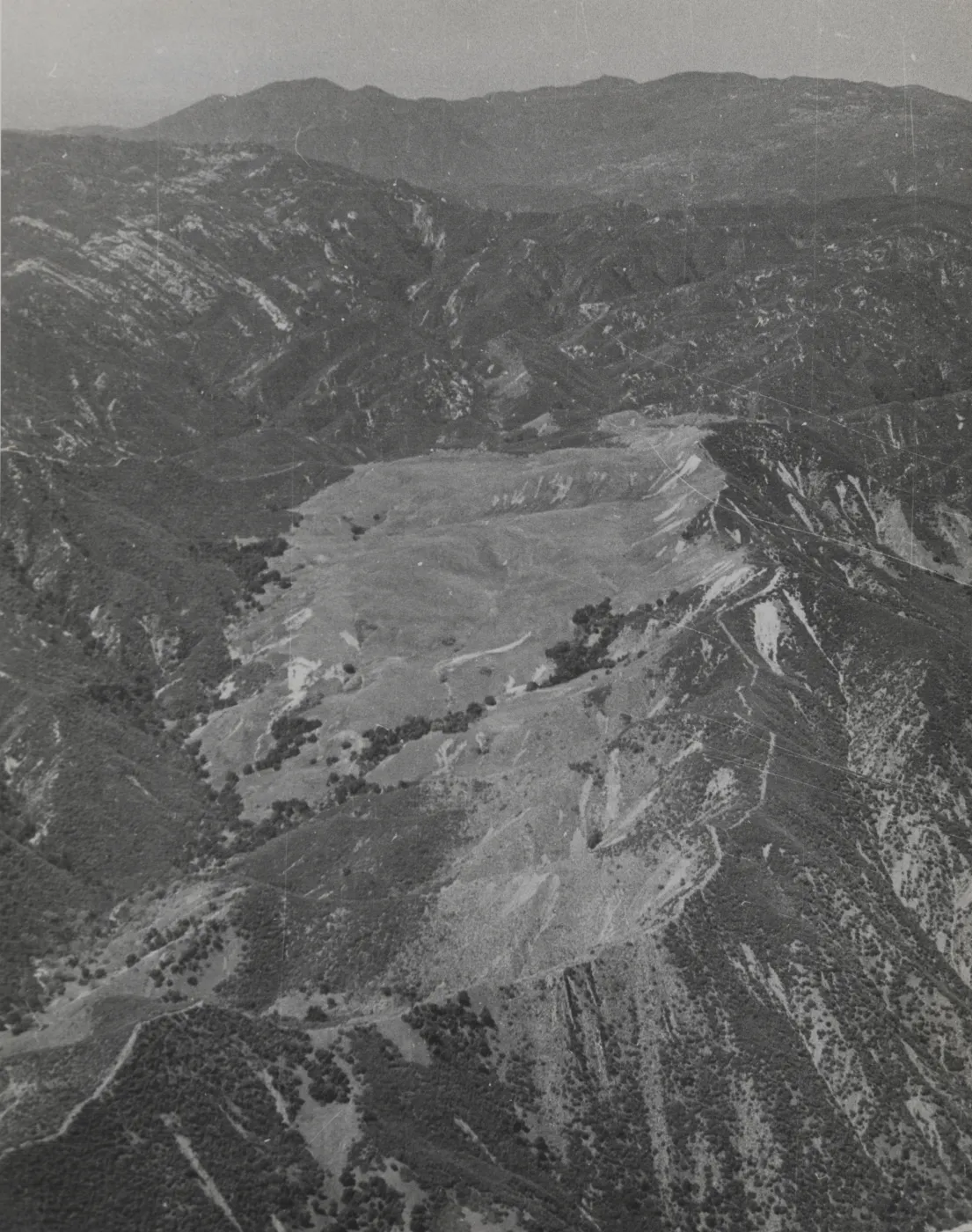 Loma Pelona summit, from the air