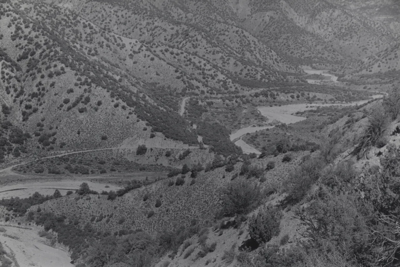 Santa Barbara Canyon, from the air