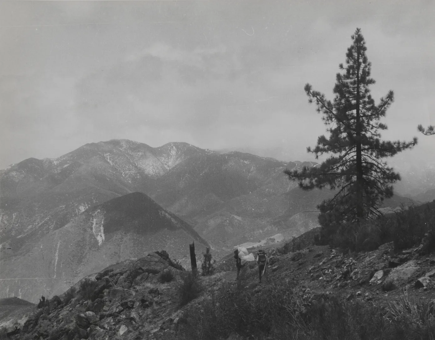 Backpackers, northwest slope Little Pine