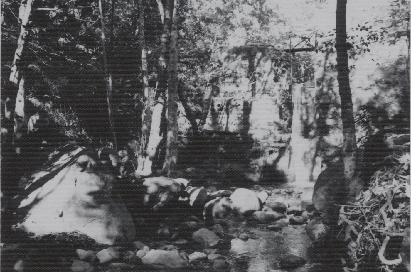 Mission Creek pool below Mission Dam