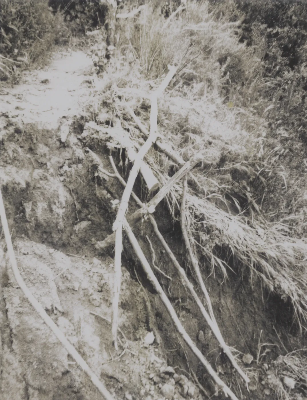 Mudslide along Tunnel Road, 1969