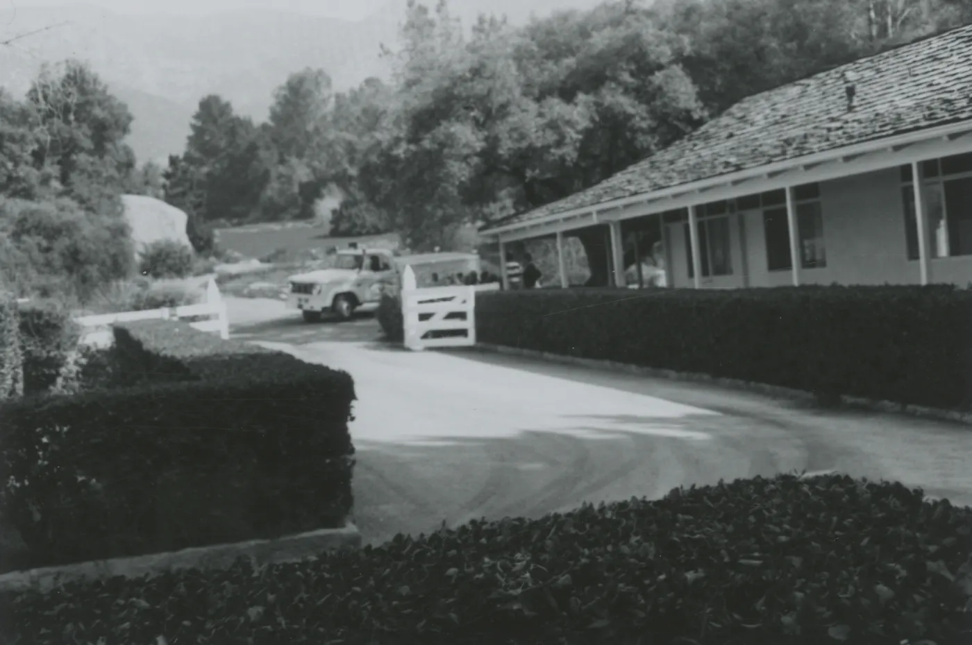Library Courtyard, 1960's