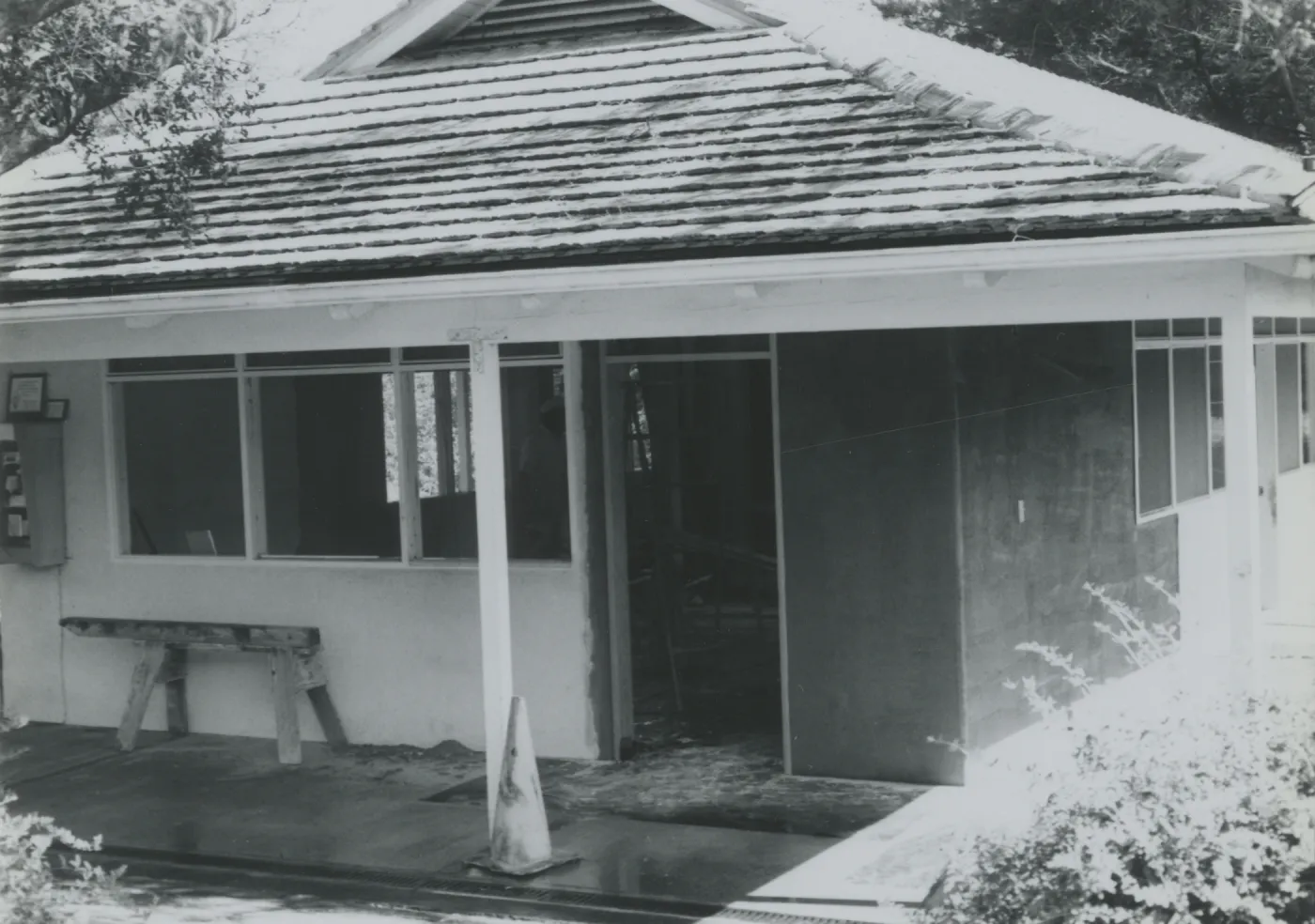 Garden Shop construction, addition to North Wing Research Building