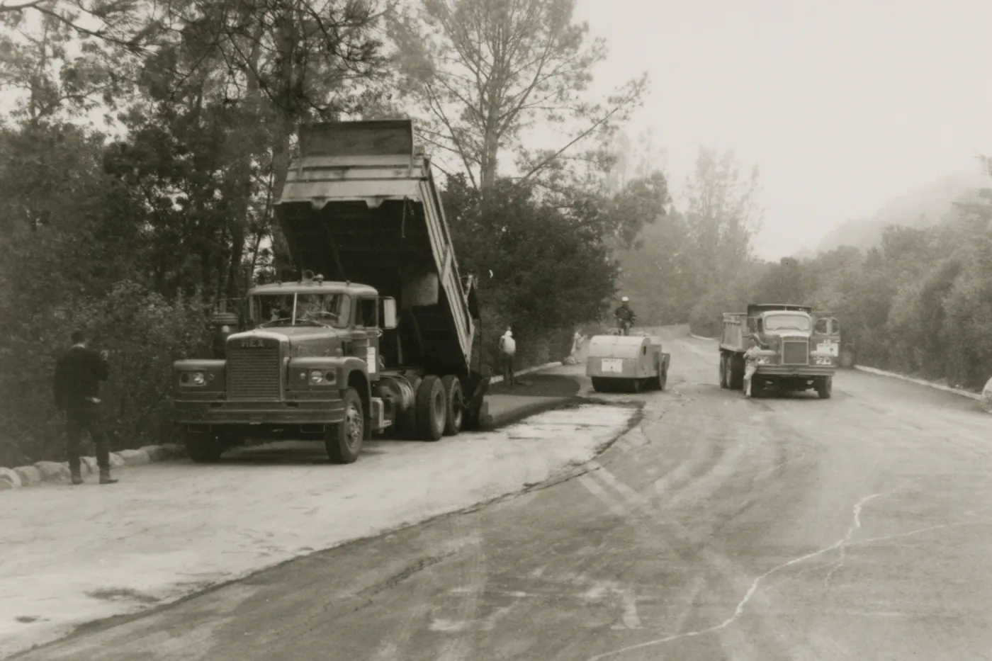 paving the Parking lot, 1968