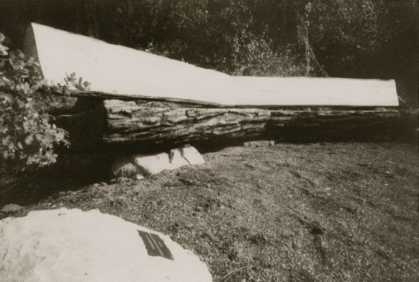wood bench in Meadow View garden