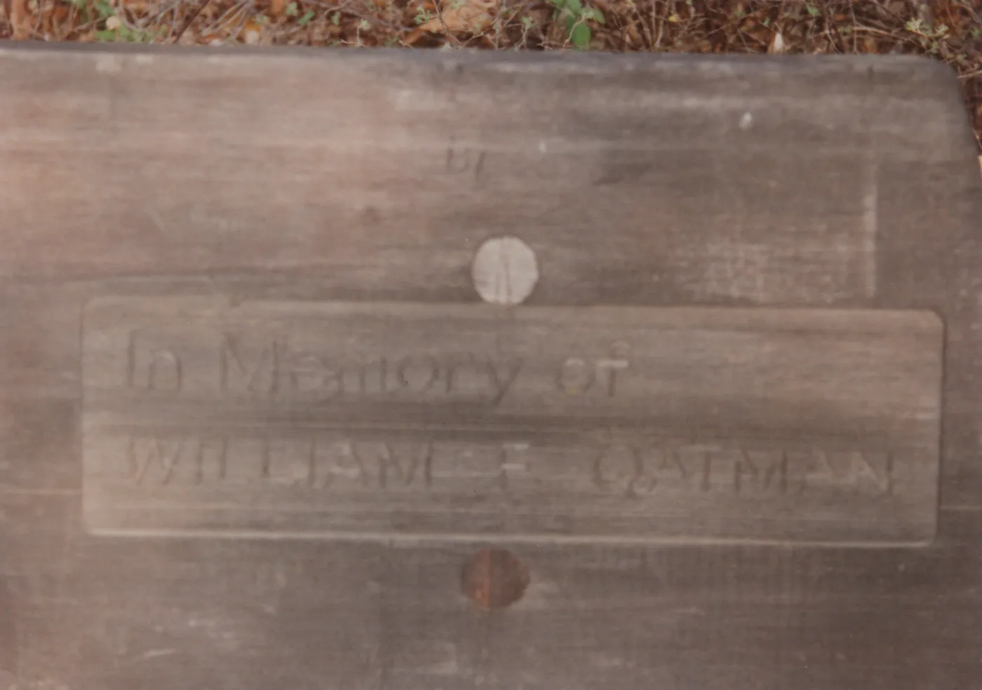 William F. Qatman Bench, 1969, Campbell Trail
