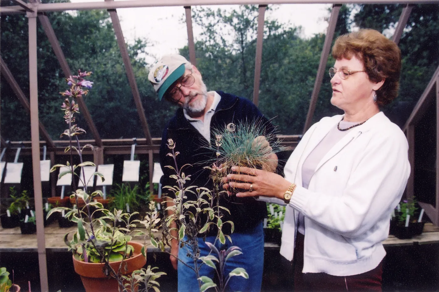 Visitors in nursery
