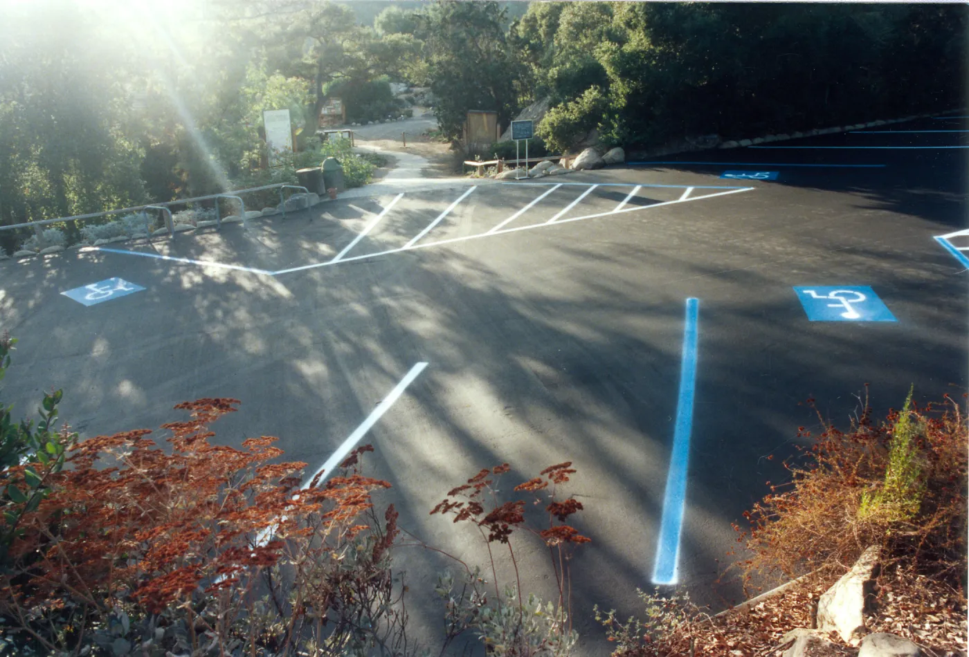 parking lot striping, probably around 1998