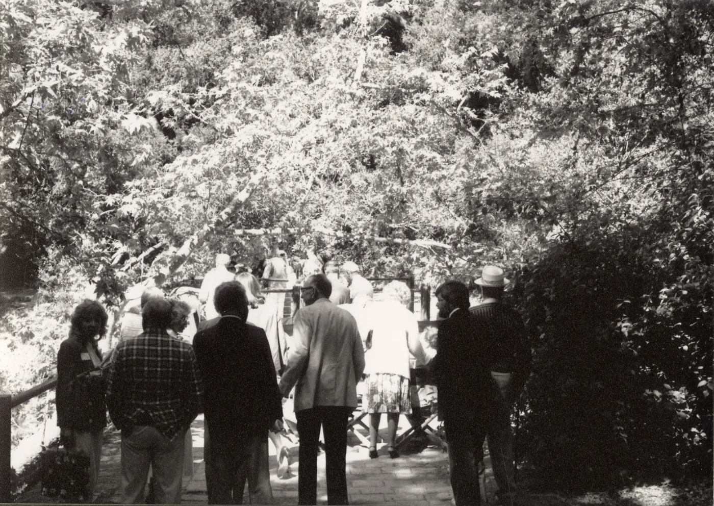 Dedication of Mission Dam railing