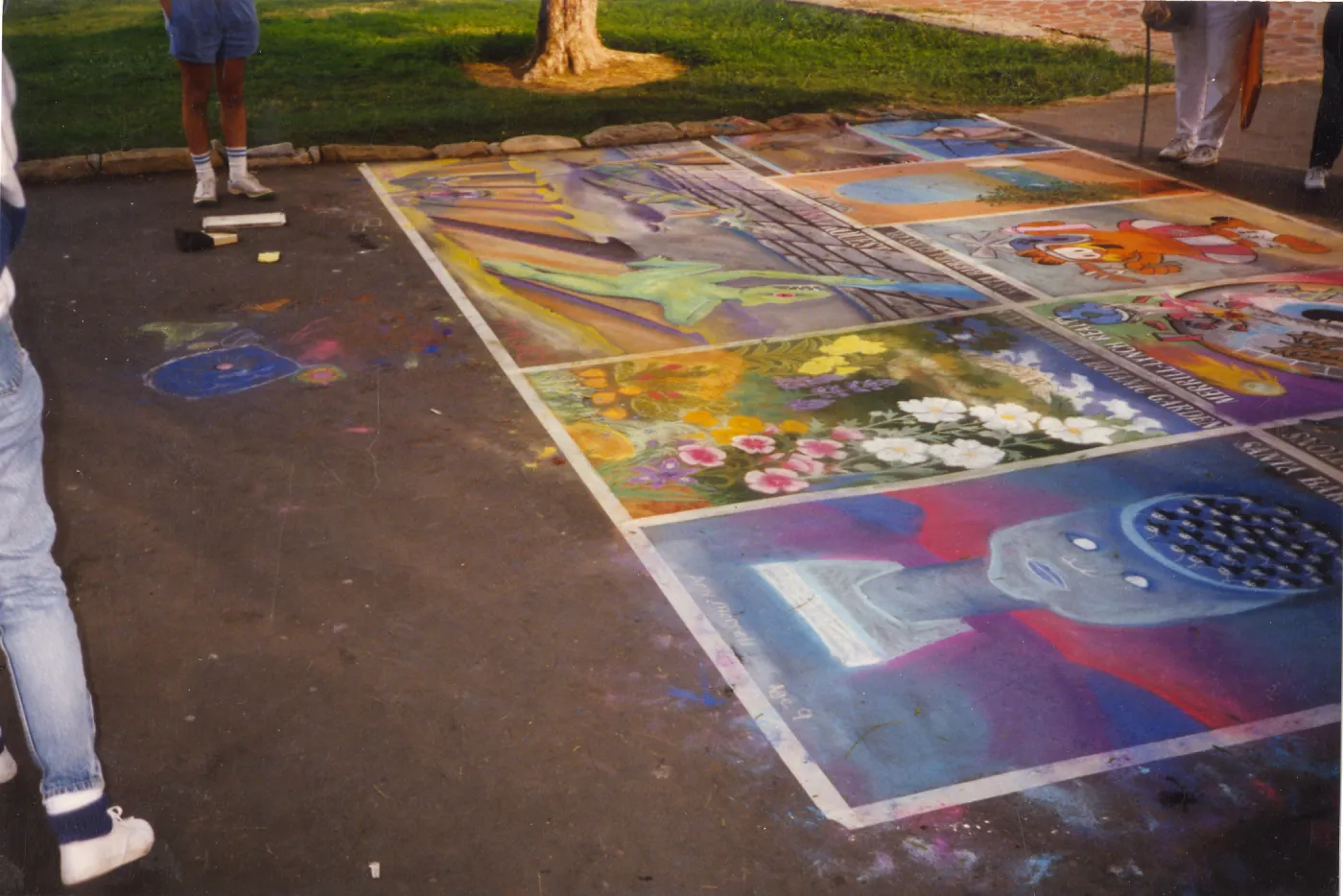 I Madonnari Street Painting Festival, Garden Square