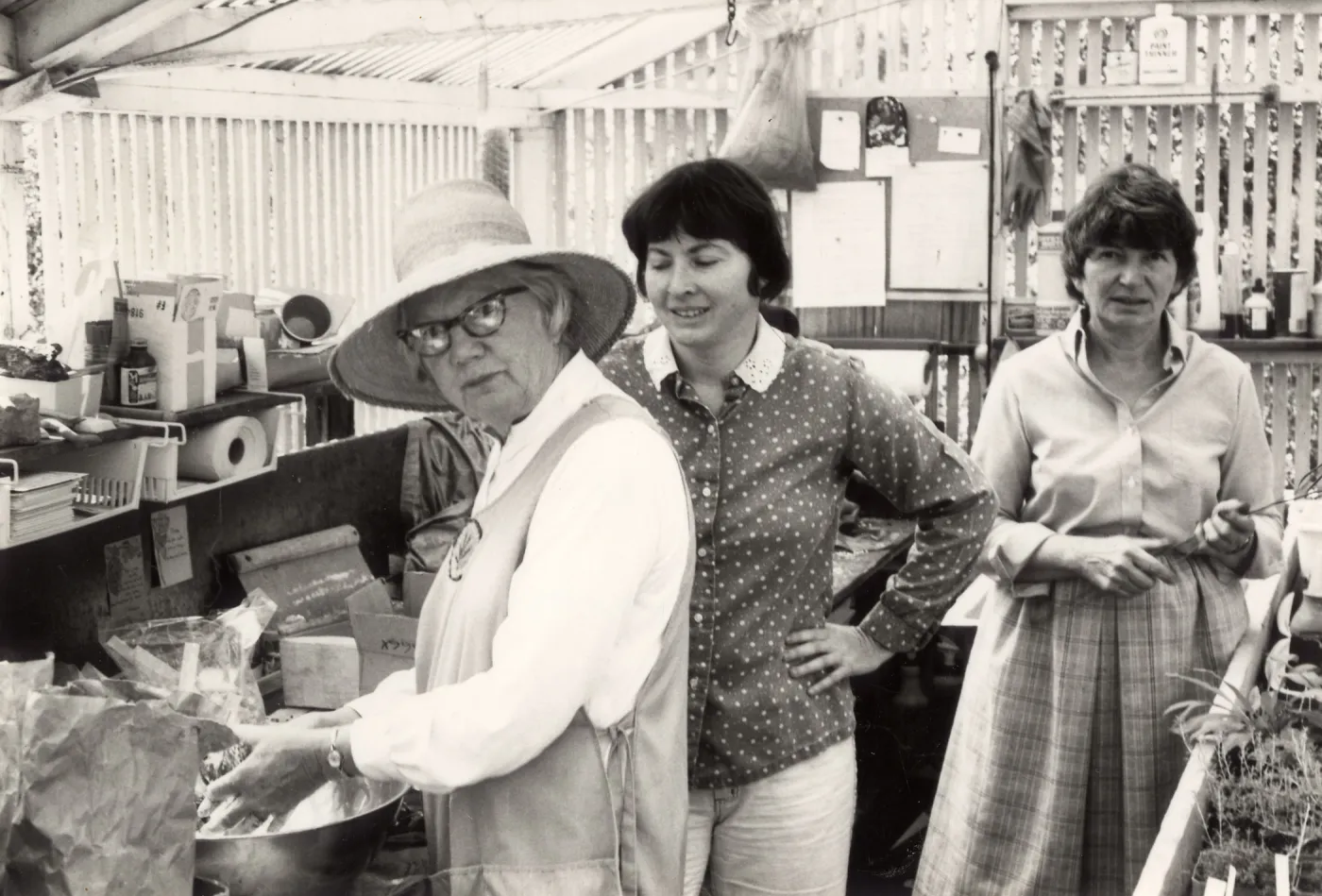 Volunteers - Garden Growers, Stevie Service - left, Diane Siercy - middle, Jean Palmer-Carpenter - right