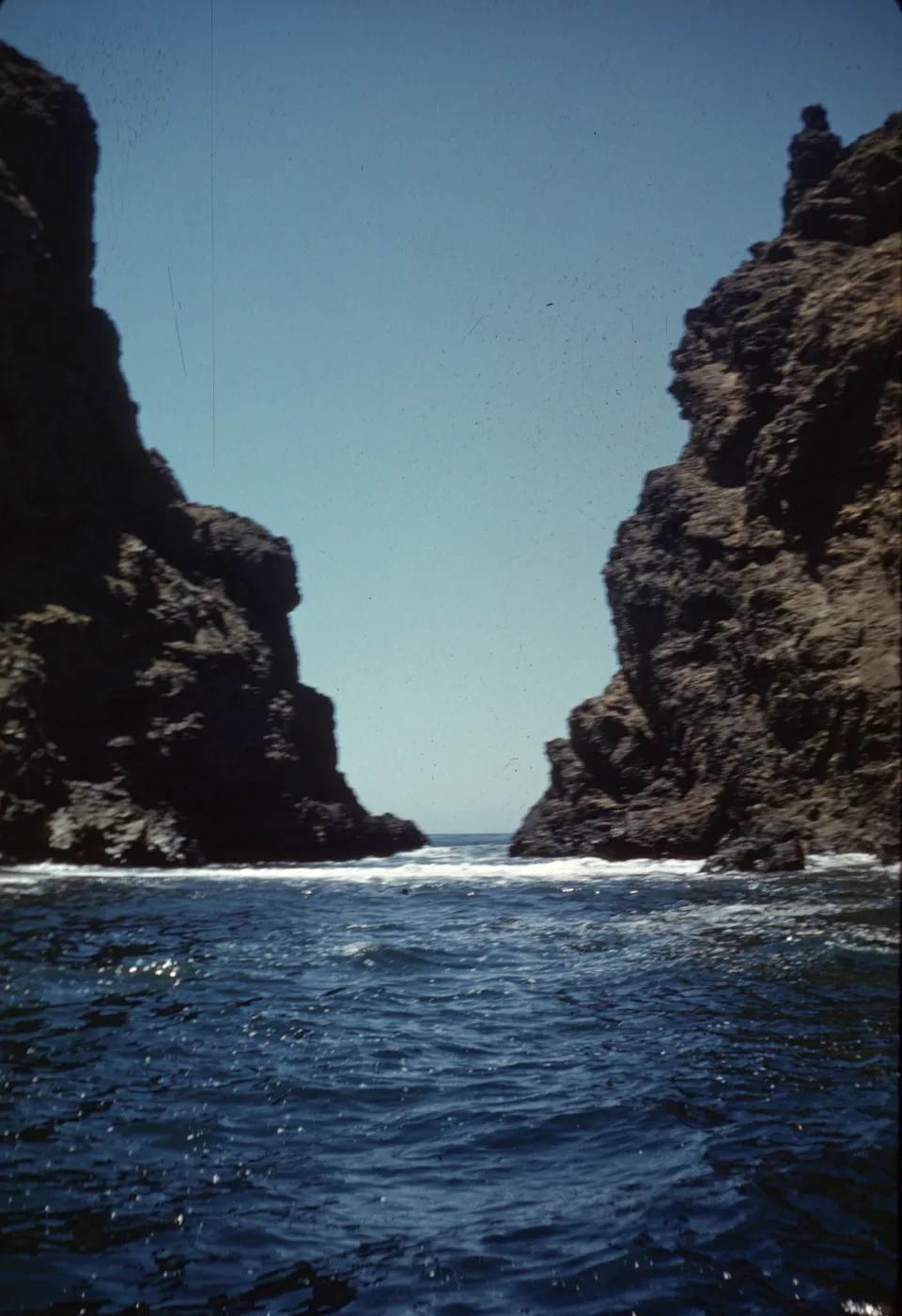 Opening between Middle Anacapa Island and West Anacapa Island