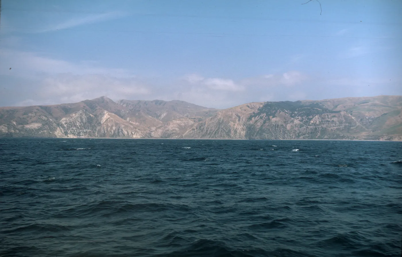 Santa Cruz Island from boat