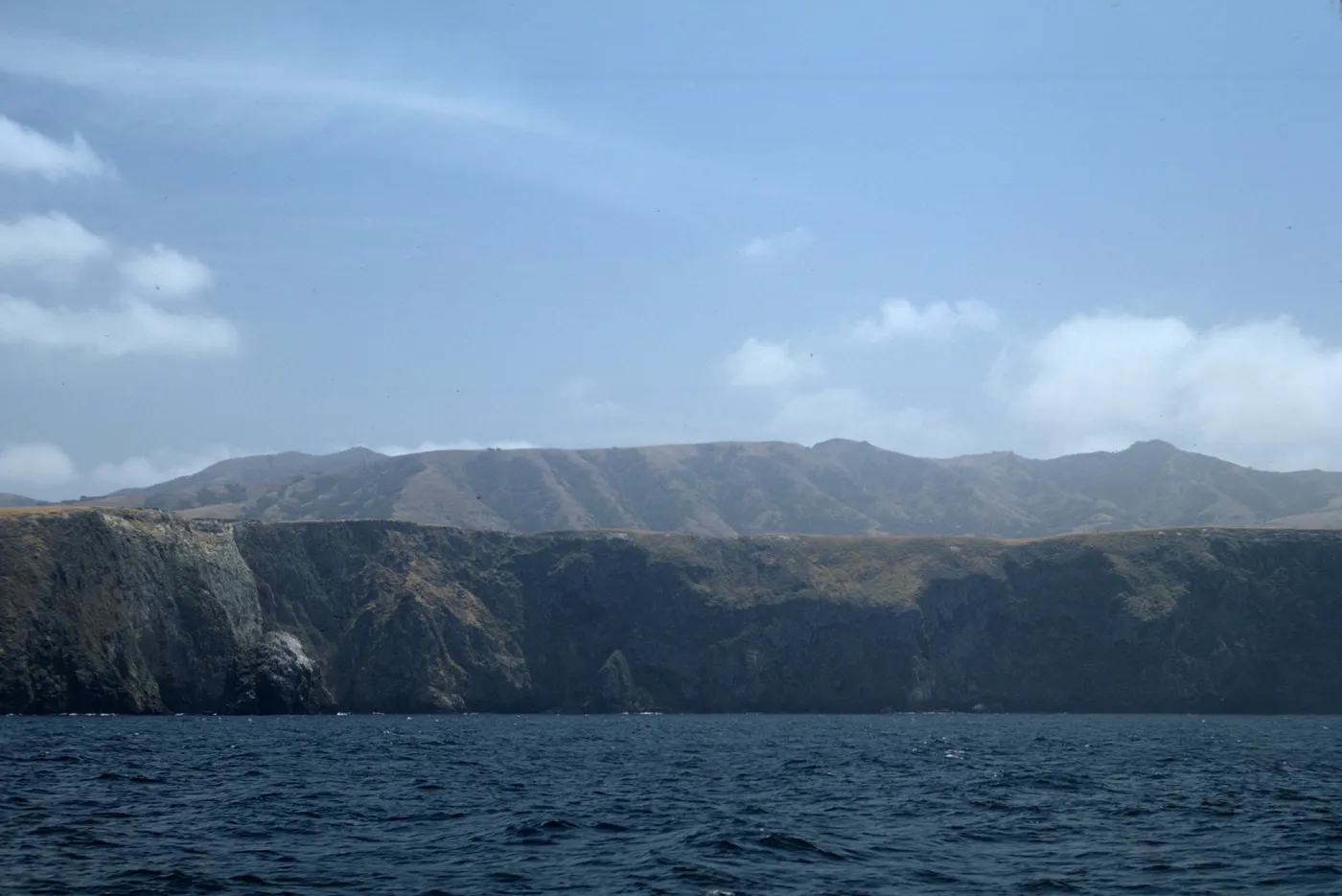 Santa Cruz Island from boat