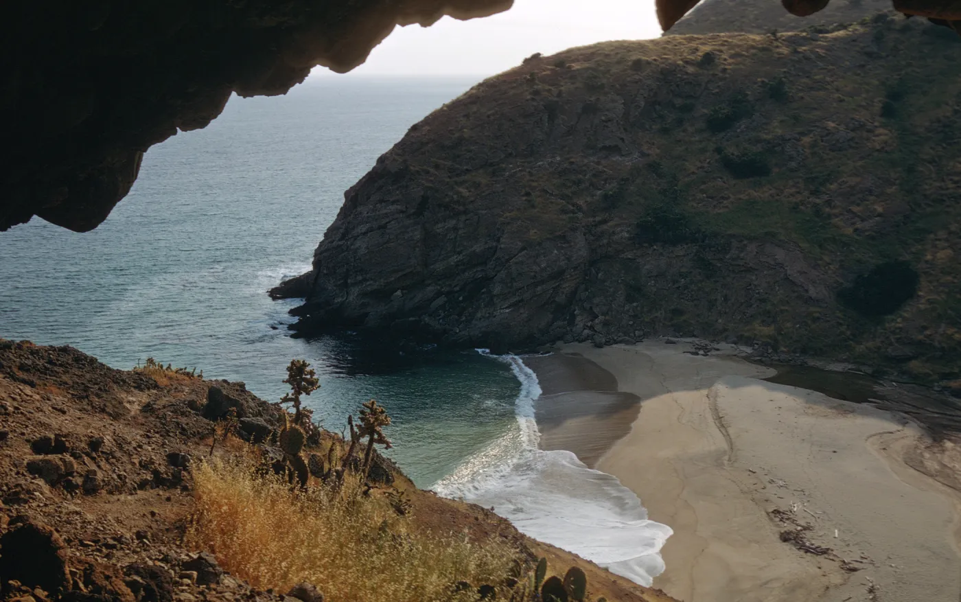 Alamos Canyon on Santa Cruz Island Overlooking Coast