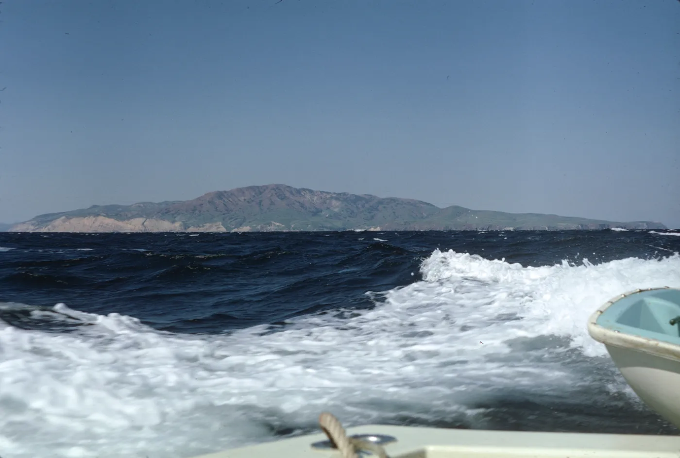 Santa Cruz Island, viewed from boat