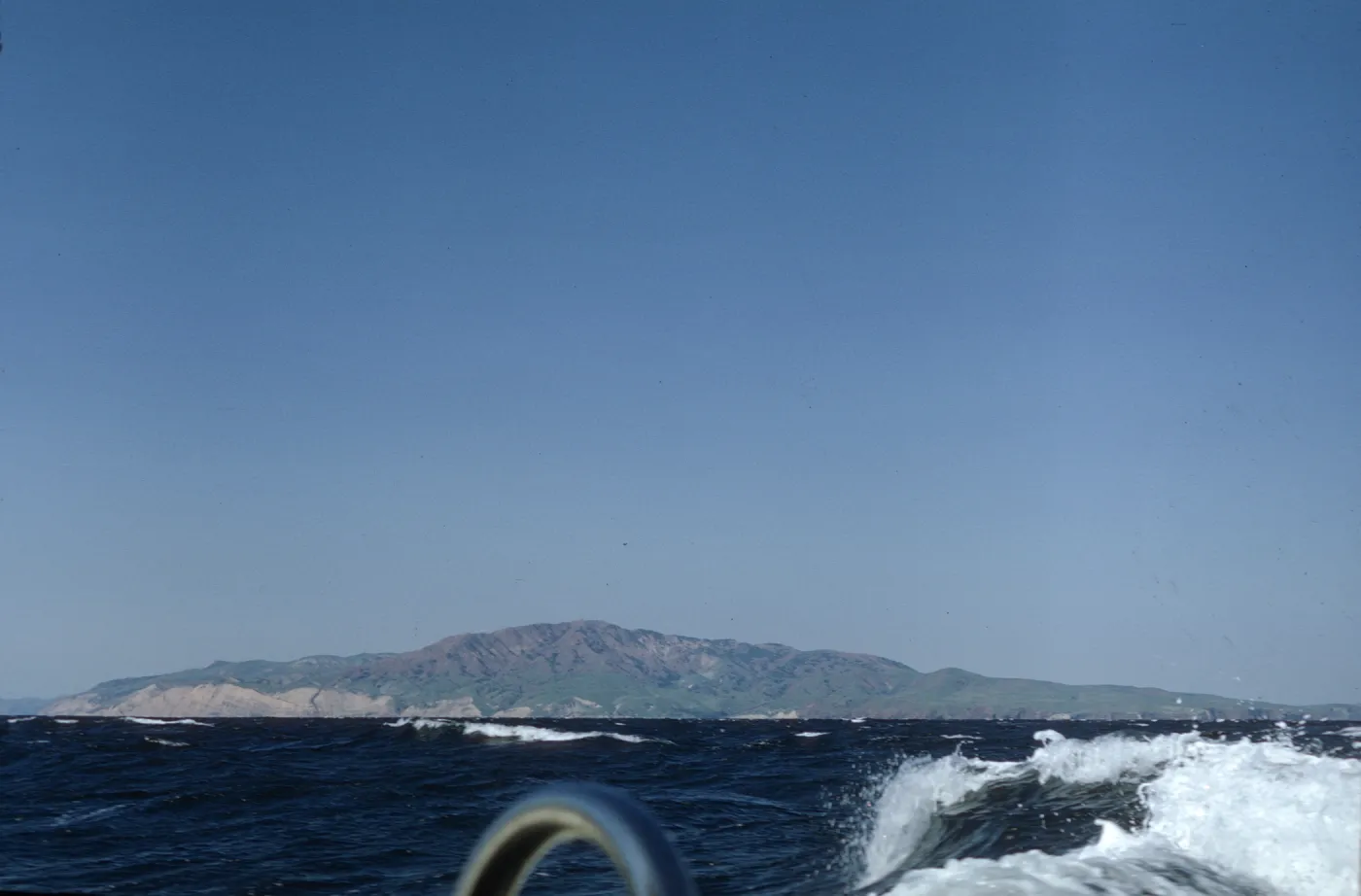 Santa Cruz Island, viewed from boat
