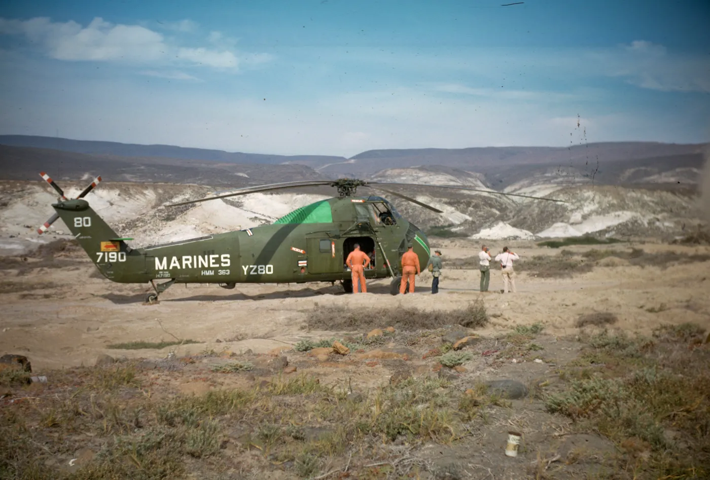 Helicopter transportation, San Clemente Island